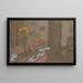 Madame Vuillard liest die Zeitung - Édouard Vuillard — gerahmtes Bild an der Wand