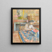 Madame Vuillard schreibend Vaucresson - Édouard Vuillard — gerahmtes Bild an der Wand
