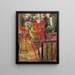 Madame Vuillard im roten Morgenmantel - Édouard Vuillard — gerahmtes Bild an der Wand