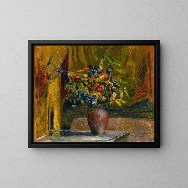 Füße der Drossel und Geranien - Édouard Vuillard — gerahmtes Bild an der Wand
