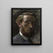 Selbstporträt im Alter von 21 Jahren - Édouard Vuillard — gerahmtes Bild an der Wand
