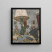 Unter der großen Lampe Saint-Jacut - Édouard Vuillard — gerahmtes Bild an der Wand