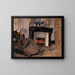 La Cheminée - Édouard Vuillard — gerahmtes Bild an der Wand