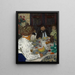 Das Frühstück - Édouard Vuillard — gerahmtes Bild an der Wand