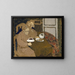 Zwei Frauen, die Kaffee trinken - Édouard Vuillard — gerahmtes Bild an der Wand