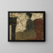 Frau sitzend in der Ecke des Feuers - Édouard Vuillard — gerahmtes Bild an der Wand