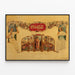 Vintage-Coca-Cola-Poster Eleganz und Frische — gerahmtes Bild an der Wand
