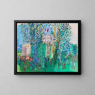 Le Pesage à Deauville - Raoul Dufy | Kunstdruck Gemälde Wanddekoration Kopie