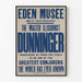 Vintage-Poster des Zauberkünstlers Dunninger im Eden-Museum