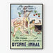 Vintage-Werbeplakat Dyspné-Inhal Wanddekoration