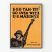 Vintage-Poster der US-Marines zum Rekrutierungsaufruf