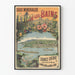 Vintage-Poster Mineralwasser Évian-les-Bains Quelle Cachat