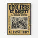 Vintage-Poster Schuljungen und Banditen - Historische Wanddekoration