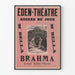 Vintage-Poster Eden-Theater Brahma Großballett Zauberwelt