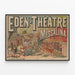Vintage-Poster Théâtre Eden - Messalina — gerahmtes Bild an der Wand