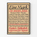 Deutscher Vintage-Poster - Literarische Promotion Fischer’s Bibliothek