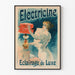 Vintage-Poster Electricine - Luxuriöse Wanddekoration Beleuchtung