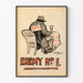 Vintage-Poster Enemy No 1 - Spionage-Wanddekoration