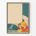 Dekoratives Poster Engel in der Nacht - Vintage Design Jugendstil
