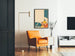 Dekoratives Poster Engel in der Nacht - Vintage Design Jugendstil