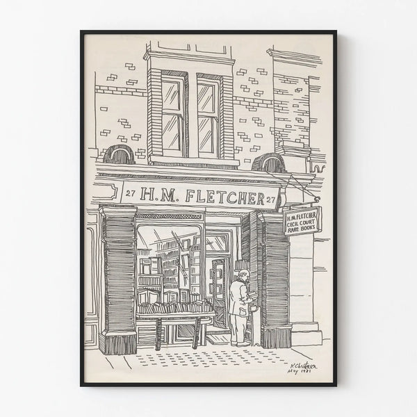 etalage-van-boekhandel-h-m-fletcher-te-londen
