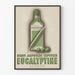 Vintage-Poster Eucalyptine Le Brun Sirup und Kapseln