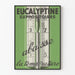 Vintage-Poster Eucalyptine senkt die Temperatur – Retro-Wanddekoration