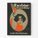 Vintage-Poster Excelsior Gummi-Abflätze Wanddekoration im Retro-Stil