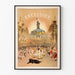 Vintage Dekorationsposter Excelsior mit Tänzerinnen und Freiheitsstatue