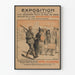 Ausstellungsposter über die deutschen Verbrechen von 1917 – Historische Wanddekoration