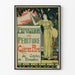 Vintage-Poster für die Kunstausstellung in den Galerien Poirel