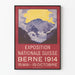 Schweizer Nationalausstellung Bern 1914 Poster Wanddekoration Vintage