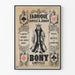 Vintage-Poster der Spielkartenfabrik Bony Lunéville