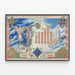 Verzauberter Dekorationsposter Faith mit gotischer Schrift — gerahmtes Bild an der Wand