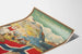 Vintage-Poster des norwegischen Films Fante-Anne mit Landschaft und Flagge