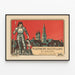 Vintage-Poster Ausstellung Feuerwehrleute St. Gallen 1910 — gerahmtes Bild an der Wand