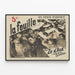 Vintage-Poster La Feuille von Zo d'Axa und Steinlen — gerahmtes Bild an der Wand