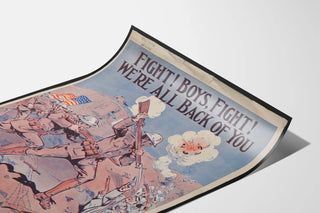 Vintage-Militärposter « Kämpft! Jungs, Kämpft! »