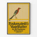 Vintage-Poster Finkenstedts Vogelfutter Wanddekoration Vogel