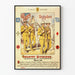 Vintage-Militärposter Infanterie-Divisionen für Wanddekoration