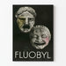 Vintage-Poster Theatermasken Fluobyl