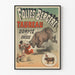 Vintage-Poster Folies Bergère Stier gezähmt und dressiert für Wanddekoration
