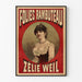 Vintage-Poster Folies Rambuteau Zélie Weil für Wanddekoration