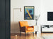 Vintage-Poster Footfalls Wanddekoration Retro