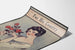 Vintage-Poster Für Sein Land mit weiblichem Porträt und Rosen