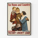 Vintage-Poster Wanddekoration Krieg 1918 Sieg Liberty Loan