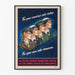Vintage-Poster für weibliche Militärrekrutierung zur Wanddekoration