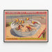 Vintage-Zirkusposter Forepaugh & Sells Brothers - Die 7 Wonder Wheel Whirls — gerahmtes Bild an der Wand