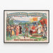 Vintage-Poster Frederick Warde's Runnymede – Robin Hood fordert König Johann heraus — gerahmtes Bild an der Wand
