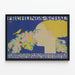 Dekoratives Jugendstil-Poster - Frühling Schau 1914 — gerahmtes Bild an der Wand